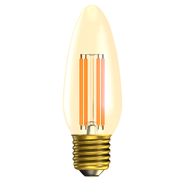 01453 - LED 4W Dimmable Vintage Amber Candle - ES - 2000K